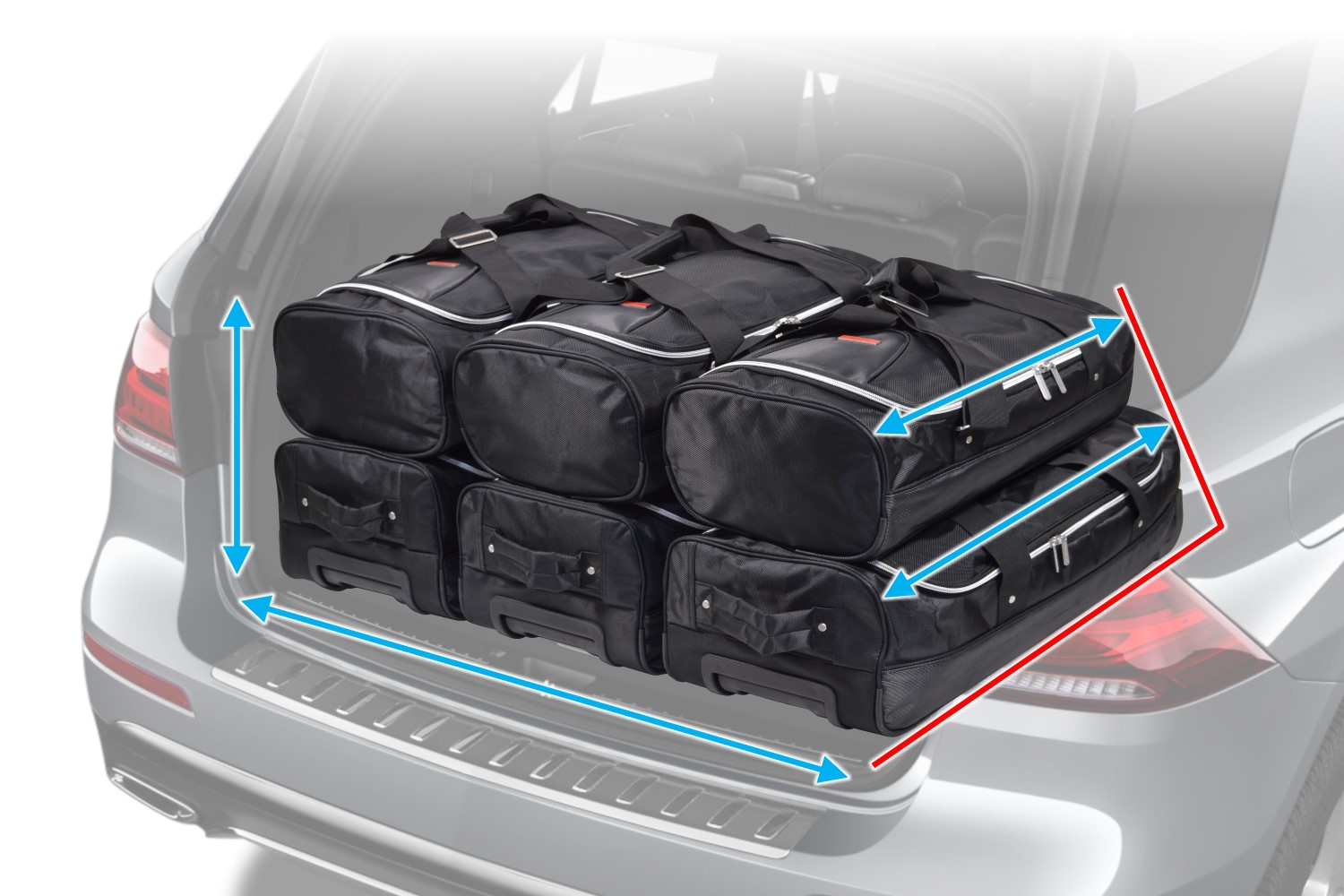 CarBags Ford Kuga III PHEV ReisetaschenSet ab 2019 3x57l + 3x39l